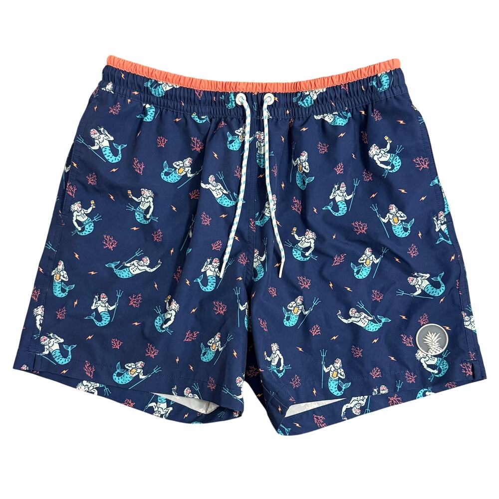 Chubbies Classic Swim Trunk Triton Of The Seas 5.5" Mesh-Lined Blue Men Medium